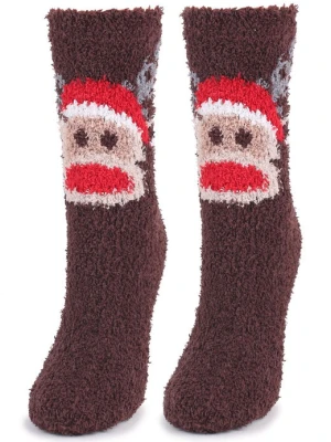 Ciepłe Skarpetki Damskie z Reniferem Coozy N51 Brown Marilyn