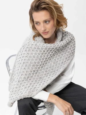 Ciepły, długi szalik z wełną H-LORI Volcano