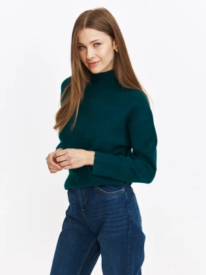 Ciepły golf w morskim kolorze Top Secret