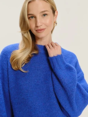 Ciepły niebieski sweter oversize Greenpoint