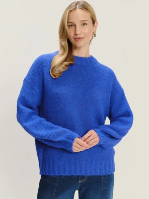 Ciepły niebieski sweter oversize Greenpoint