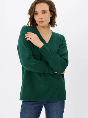 Ciepły sweter z dekoltem w serek S-NOVA Volcano