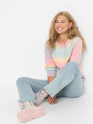 Ciepły sweter z miękkiej mieszanki wełny bonprix