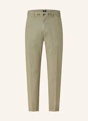 Cinque Chinosy Cijuli-O Modern Fit Z Lnem gruen