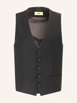 Cinque Kamizelka Garniturowa Cicastello Slim Fit schwarz CZARNY