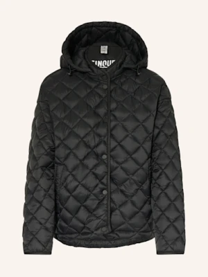 Cinque Kurtka Pikowana Ciphil Z Odpinanym Kapturem schwarz