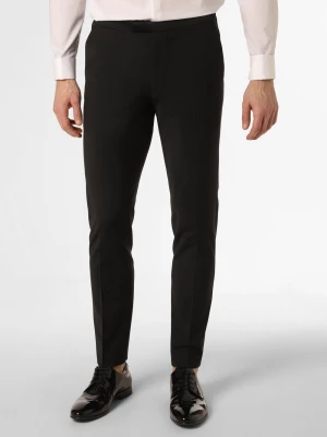 Cinque Męskie spodnie smokingowe Mężczyźni Super Slim Fit czarny jednolity,