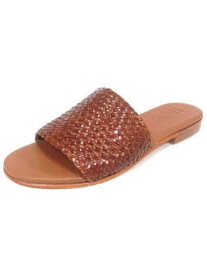 Cinque Skórzane klapki "Silvia Infant" w kolorze jasnobrązowym rozmiar: 41