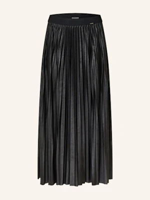 Cinque Spódnica Plisowana Cilada Z Imitacji Skóry schwarz