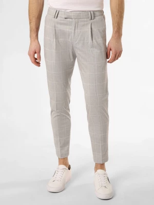 Cinque Spodnie - CISando Mężczyźni Regular Fit Sztuczne włókno szary w kratkę,