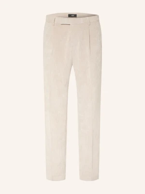 Cinque Spodnie Garniturowe Cisalto Tapered Fit Z Sztruksu weiss 22 hellbraun