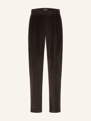 Cinque Spodnie Z Sztruksu Ciservo Slim Fit braun CIEMNOBRĄZOWY