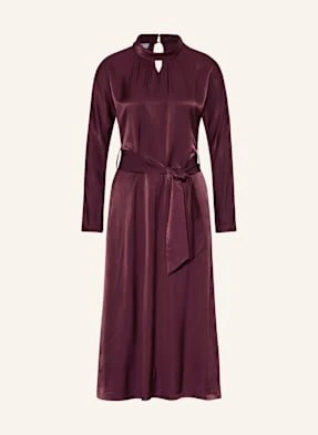 Cinque Sukienka Satynowa Ciellipse Z Wycięciem rot