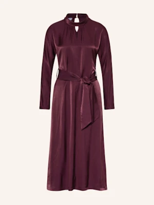 Cinque Sukienka Satynowa Ciellipse Z Wycięciem rot