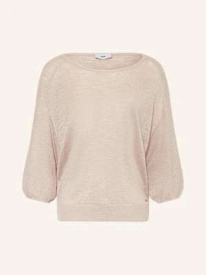 Cinque Sweter Cimaori Z Lnem I Rękawami 3/4 beige