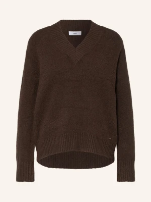 Cinque Sweter Z Dzianiny Bouclé Cizaro braun CIEMNOBRĄZOWY