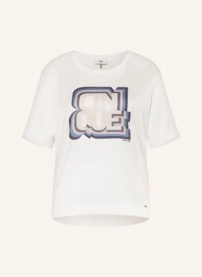 Cinque T-Shirt Ciilida Z Mieszanki Materiałów weiss