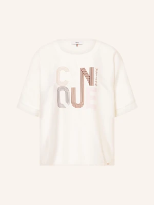 Cinque T-Shirt Cilido Z Mieszanki Materiałów weiss