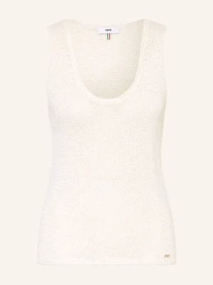 Cinque Top Z Dzianiny Ciliv Z Lnem weiss