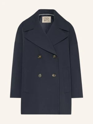 Cinzia Rocca Kurtka Caban blau