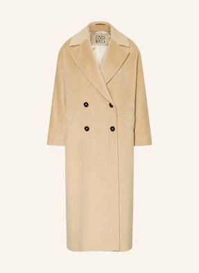 Cinzia Rocca Płaszcz Wełniany beige