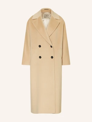 Cinzia Rocca Płaszcz Wełniany beige