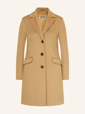 Cinzia Rocca Płaszcz Wełniany braun