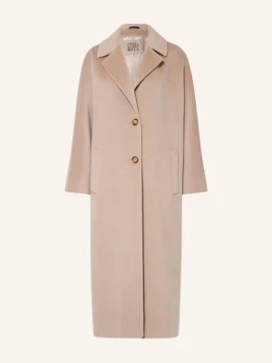 Cinzia Rocca Płaszcz Wełniany Oversize beige