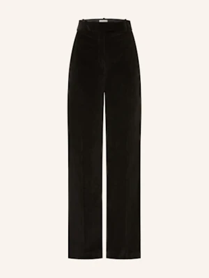 Circolo 1901 Spodnie Marlena Z Aksamitu schwarz