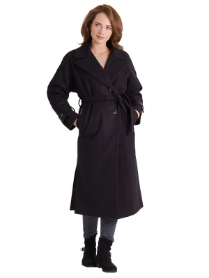 Ciriana Wełniany płaszcz w kolorze czarnym rozmiar: 46