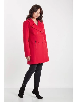 Ciriana Wełniany płaszcz w kolorze czerwonym rozmiar: 48