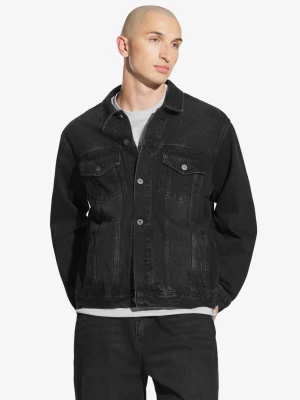 Civil kurtka jeansowa męska czarna Prosto