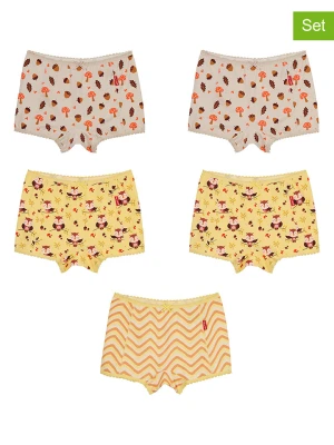 Claesens Bokserki (5 par) w kolorze beżowo-żółtym rozmiar: 152