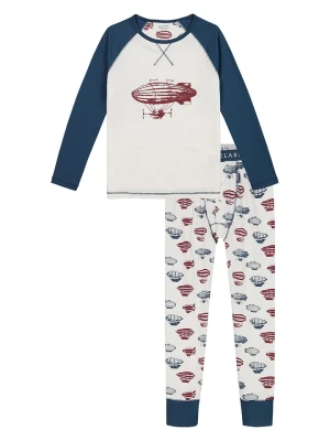 Claesens Piżama w kolorze biało-granatowym rozmiar: 116