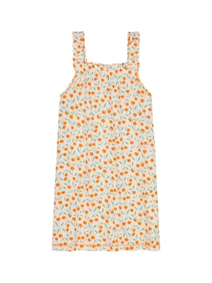 Claesens Sukienka w kolorze beżowo-zielono-pomarańczowym rozmiar: 104