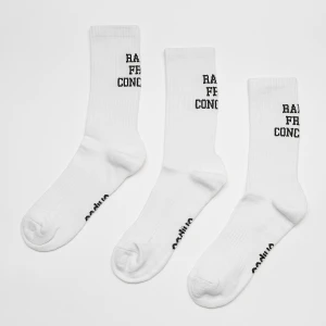3 PACK - Claim Essential Crew Socks White, markiSNIPES, Skarpety, w kolorze wielokolorowy, rozmiar: