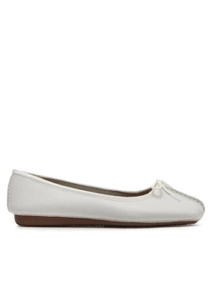 Clarks Baleriny Freckle Ice 203544554 Biały