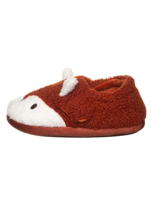 Clarks Kapcie "Fluffy Snug" w kolorze brązowo-białym rozmiar: 22,5