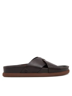 Clarks Klapki Torford Cross 26180888 Brązowy