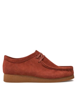 Clarks Mokasyny Wallabee Evo 26178278 Pomarańczowy