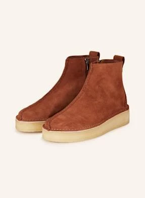 Clarks Originals Botki Na Platformie Trek braun