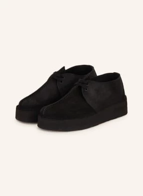 Clarks Originals Botki Zamszowe schwarz