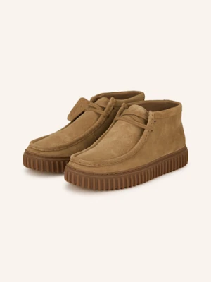 Clarks Originals Botki Zamszowe Torhill beige