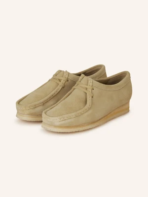 Clarks Originals Botki Zamszowe Wallabee. beige JASNOZIELONY
