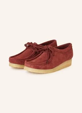 Clarks Originals Buty Sznurowane Na Platformie Wallabee rot