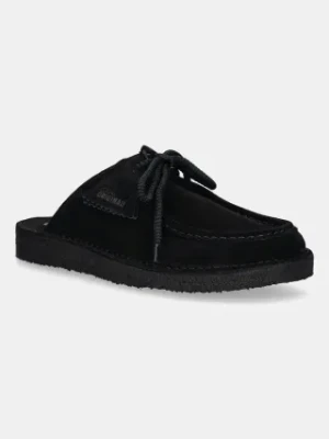 Clarks Originals klapki zamszowe Desert Nomad Mule męskie kolor czarny 26180722