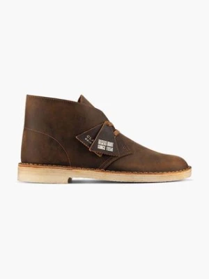 Clarks Originals półbuty skórzane Desert Boot męskie kolor brązowy 26155484