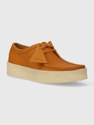 Clarks Originals półbuty skórzane Wallabee Cup męskie kolor brązowy 26176548