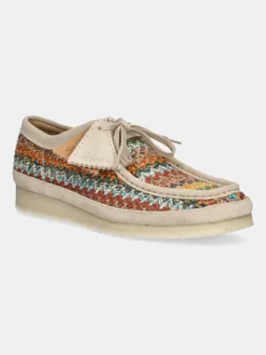 Clarks Originals półbuty Wallabee męskie kolor beżowy 26180640