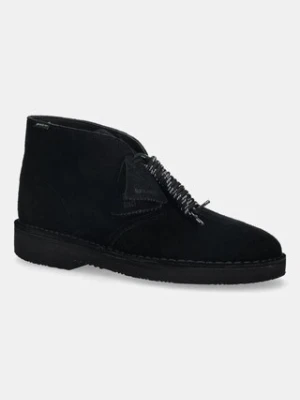 Clarks Originals półbuty zamszowe Desert BT GTX męskie kolor czarny 26177857